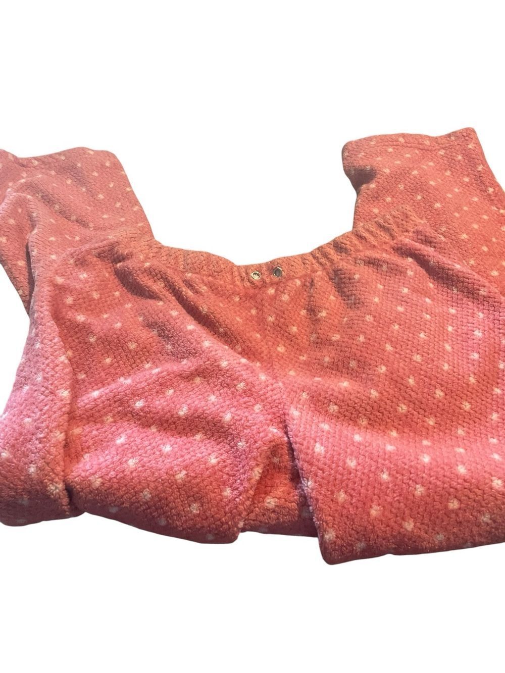 Cuddle Duds size large Pink Dot Fleece Pajama pants size large COZY